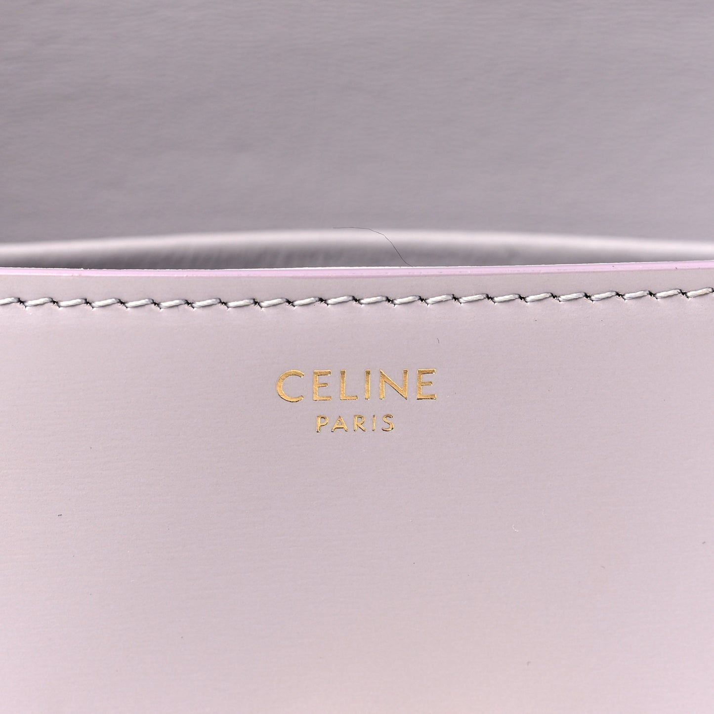 Shiny Calfskin Triomphe Shoulder Bag Light Lilac
