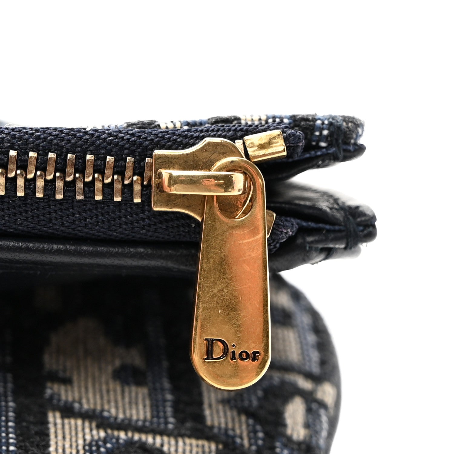 Christian Dior Oblique Saddle Lotus Wallet Blue 10 of 11