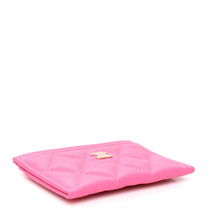 Chanel Caviar Quilted Card Holder Pink 4 of 10