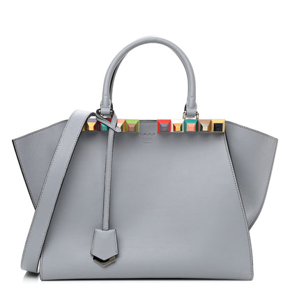 Fendi VItello Dolce Studded Petite 3Jours Tote Ghiaccio Multicolor 1 of 11