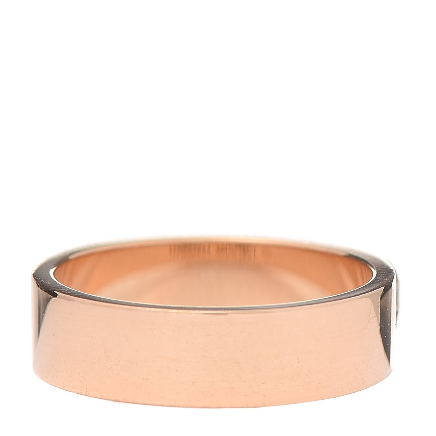 Hermes 18K Rose Gold Diamond PM Collier De Chien Ring 49 4.75 3 of 5