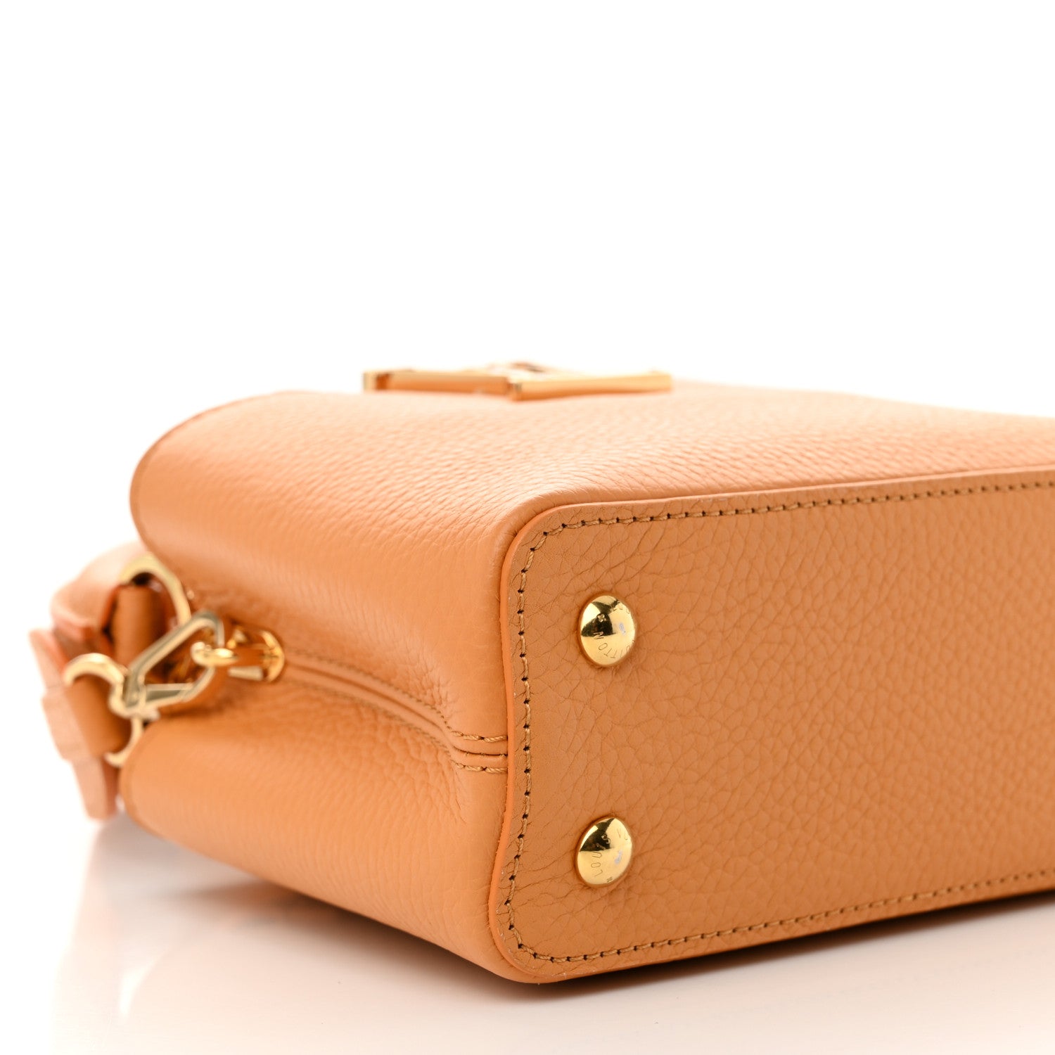 Louis Vuitton Taurillon Mini Capucines Safran Imperial 8 of 9