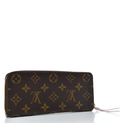 Louis Vuitton Monogram Clemence Wallet Rose Ballerine 3 of 8