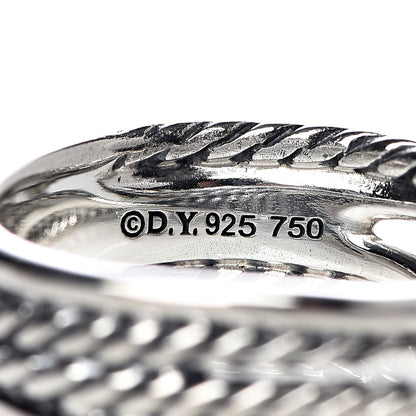David Yurman Sterling Silver 18K Yellow Gold 6mm X Crossover Ring 47 4 4 of 4