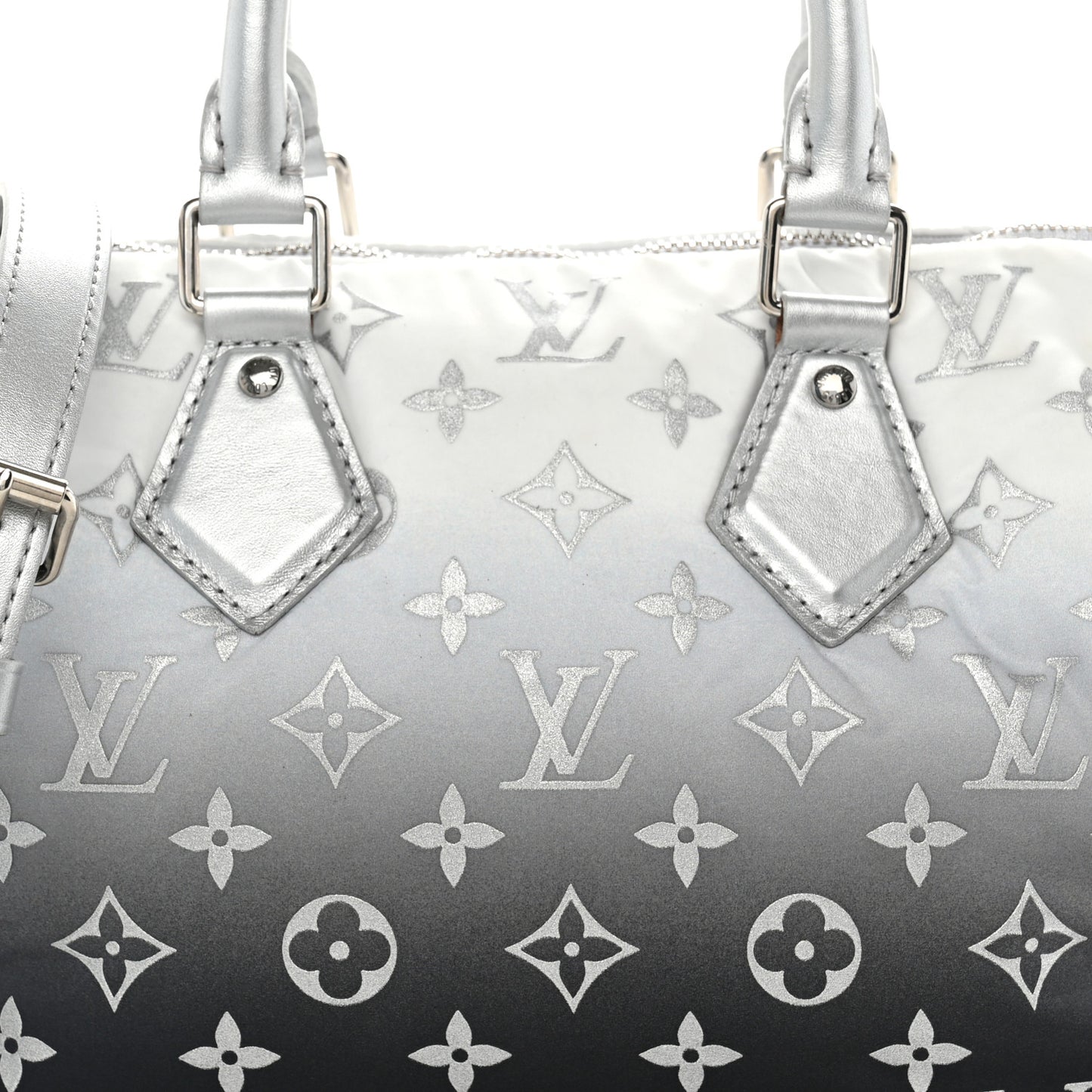 Nylon Monogram Gradient LV Snow Speedy Bandouliere 25 Frost