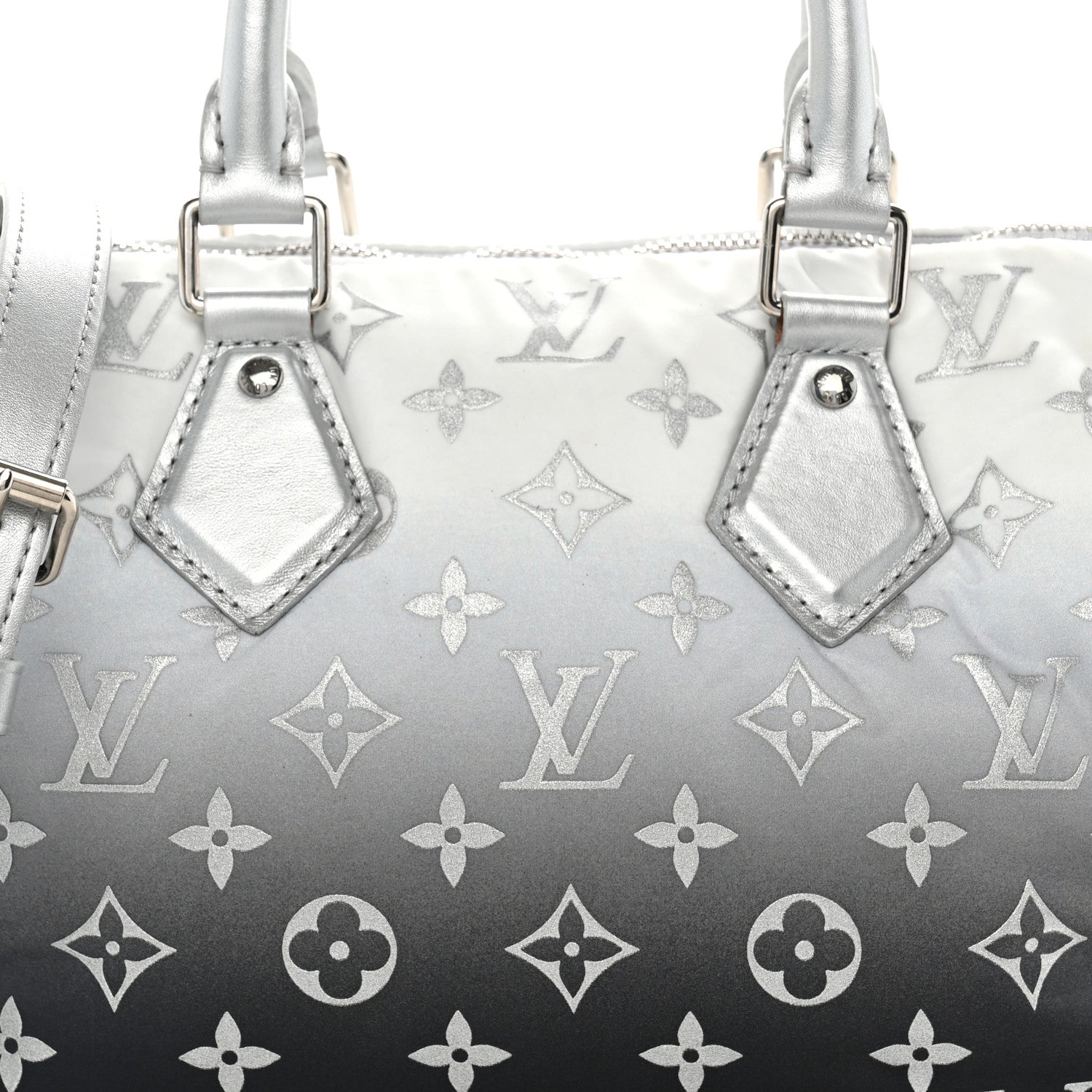 Louis Vuitton Nylon Monogram Gradient LV Snow Speedy Bandouliere 25 Frost 7 of 9