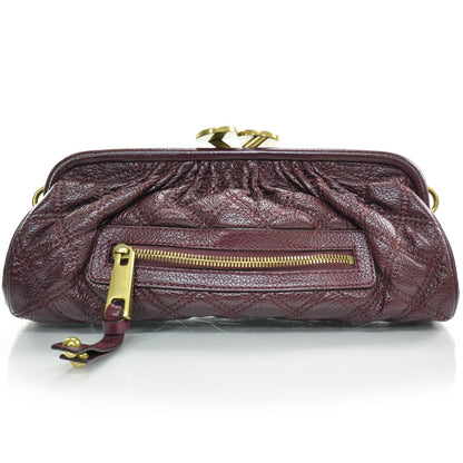 Marc Jacobs Quilted Leather East West Stam Clutch Violet 2 of 11