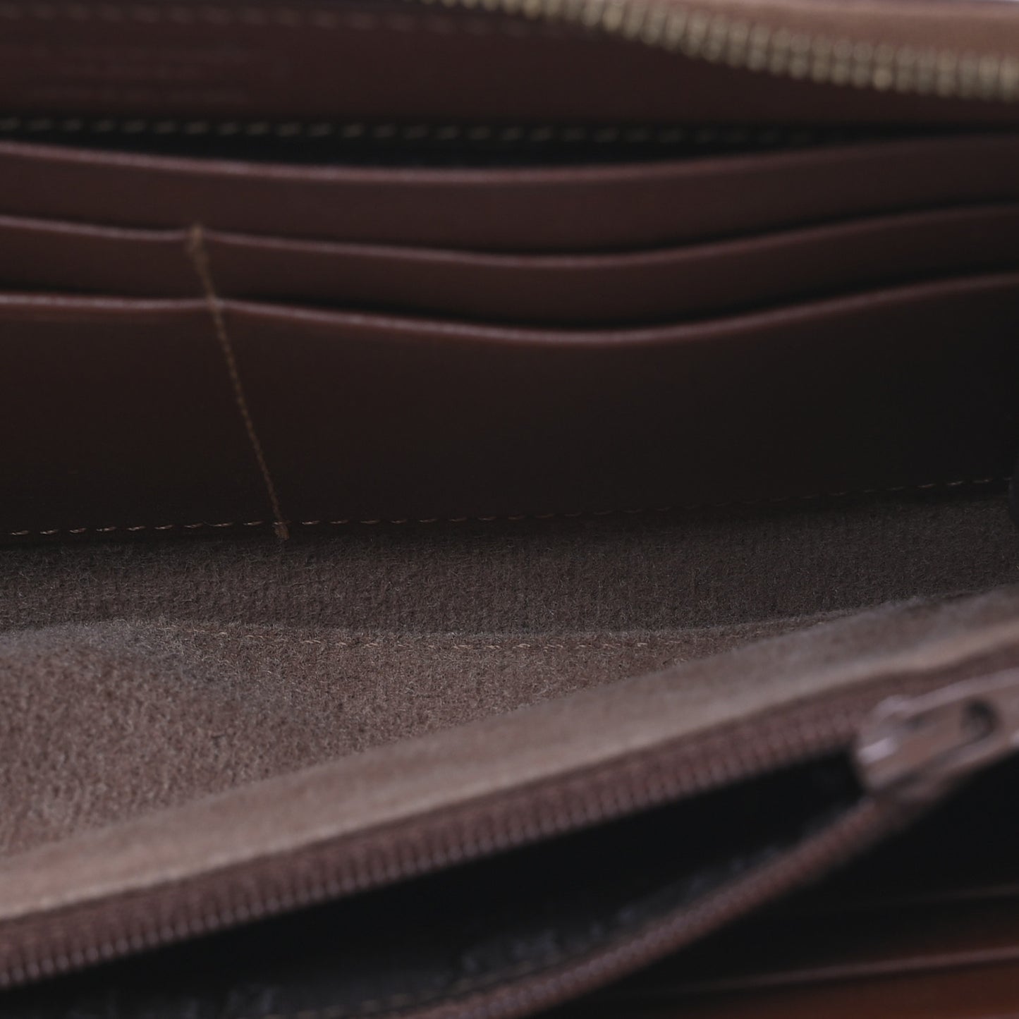 Haymarket Check Large Ziggy Zip Around Wallet Beige