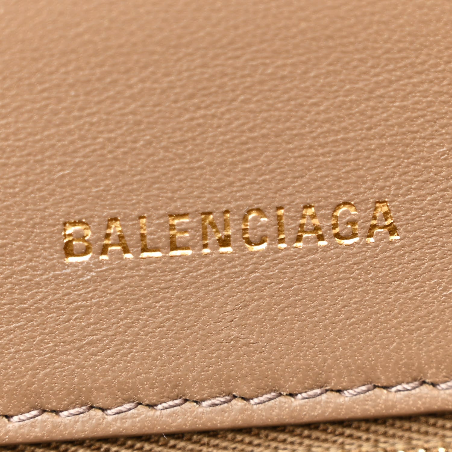 Balenciaga Coated Canvas BB Monogram Small Hourglass Top Handle Bag Beige Brown 6 of 12