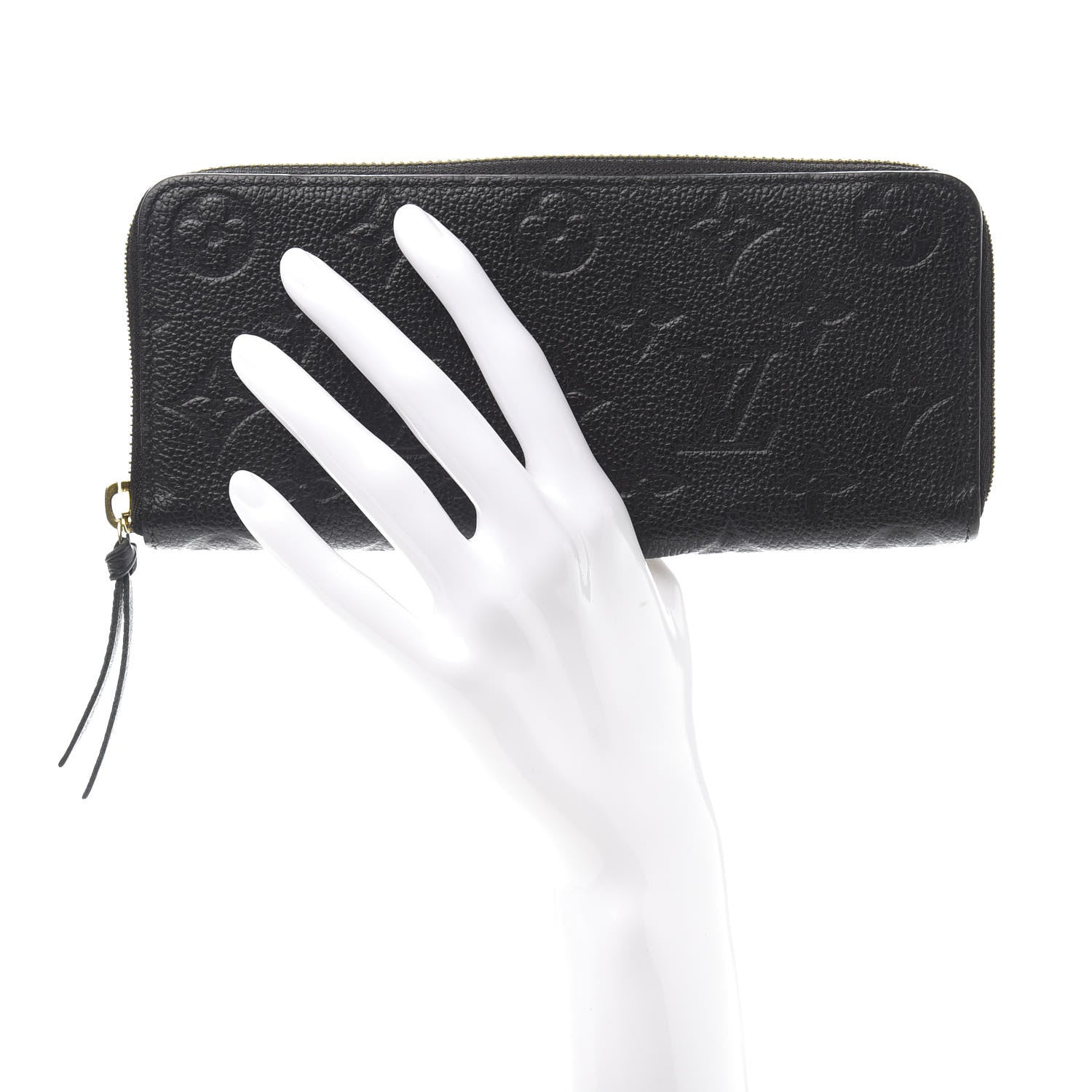Louis Vuitton Empreinte Clemence Wallet Black 2 of 9
