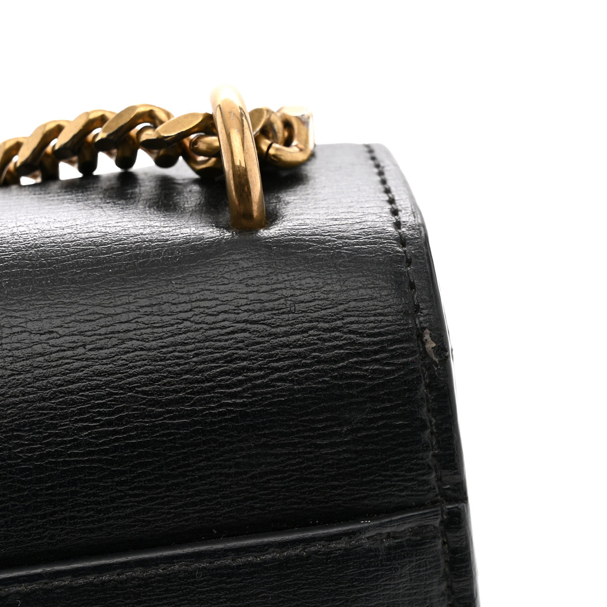 Saint Laurent Calfskin Bi-Color Medium Monogram Sunset Black Pearl White 13 of 13