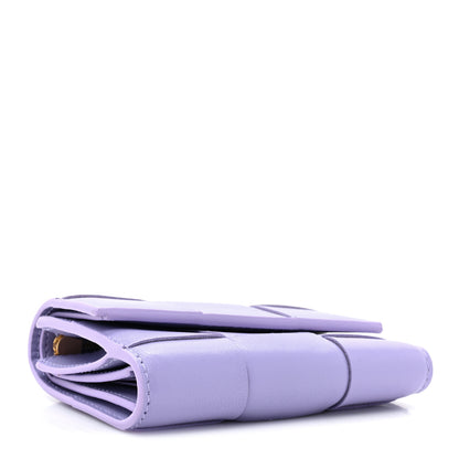 Bottega Veneta Nappa Maxi Intrecciato Trifold Zip Wallet Wisteria 4 of 10