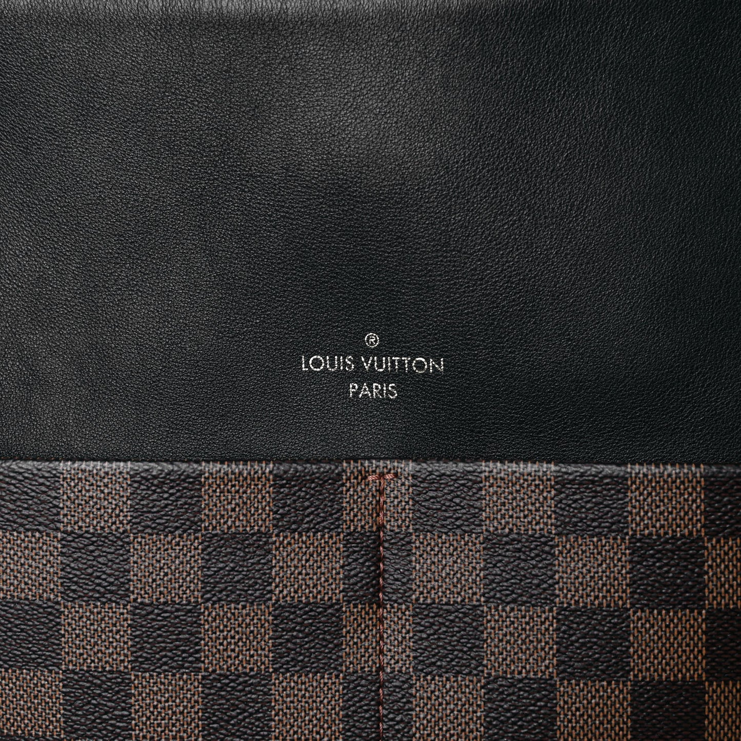 Damier Ebene Calfskin Maida Black