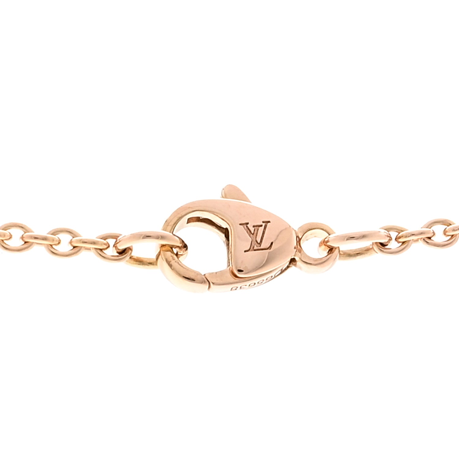 Louis Vuitton 18K Pink Gold Mother of Pearl Color Blossom Star Pendant Necklace 5 of 6