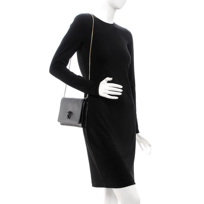 Versace Calfskin Palazzo Chain Evening Bag Black 2 of 15