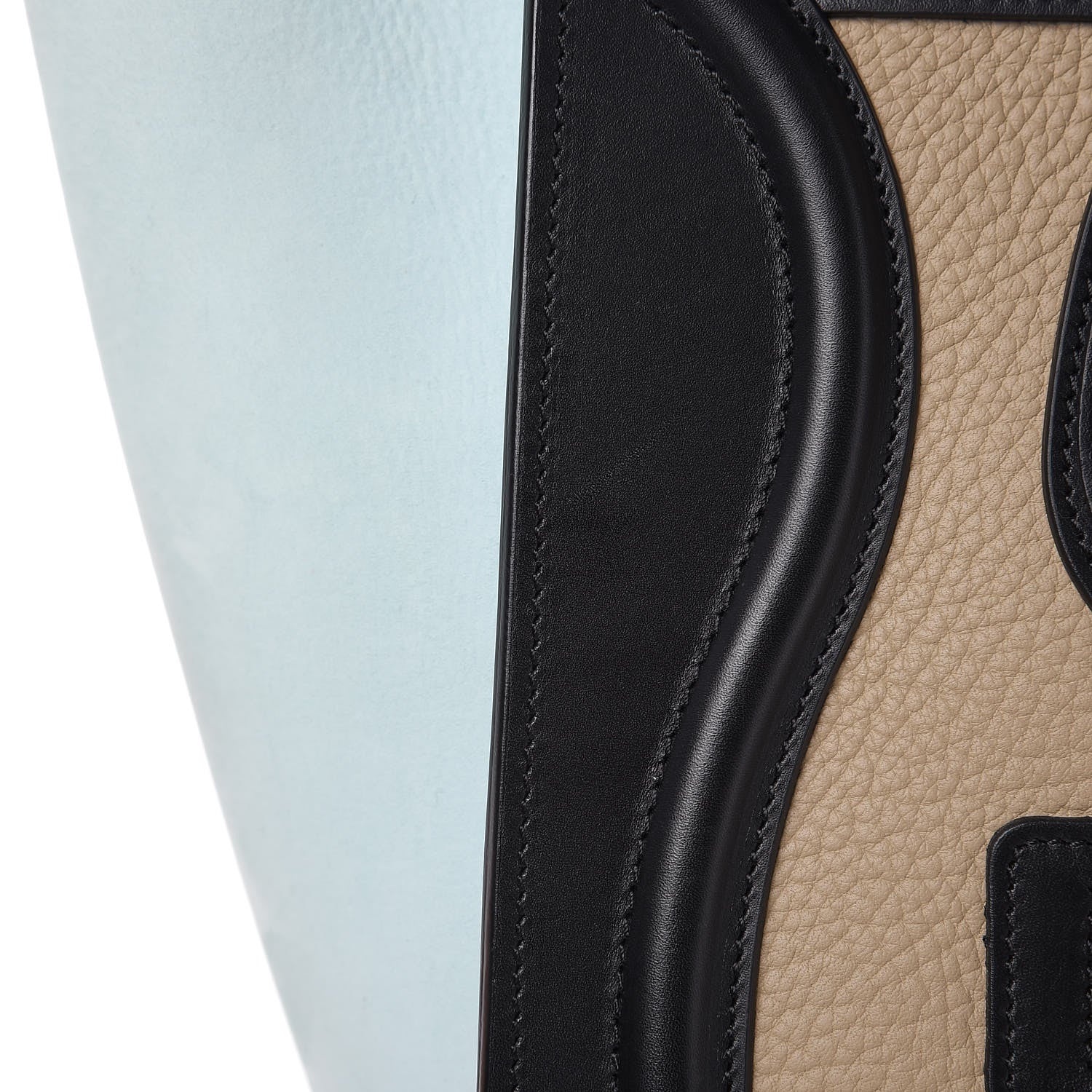 Celine Bullhide Calfskin Nubuck Micro Tri-Color Luggage Beige 11 of 12