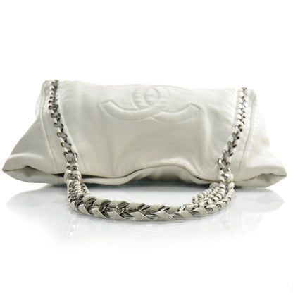 Chanel Leather Large Modern Chain Tote White 6 of 13