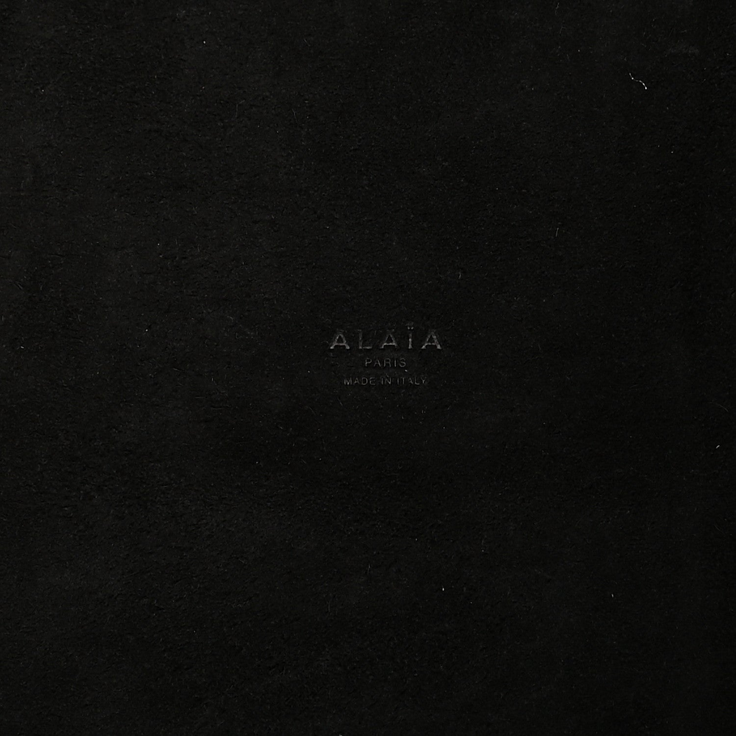Alaia Lux Calfskin Optical Perforated Laser Cut Mina 44 Tote Black 7 of 11