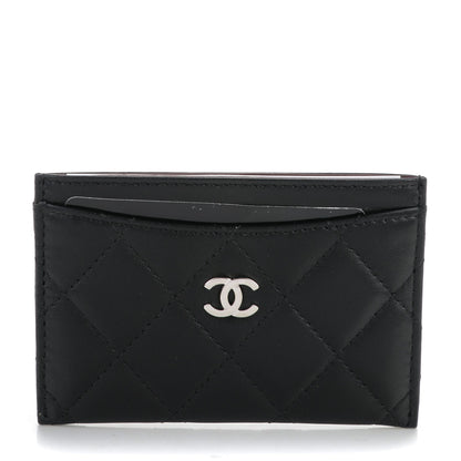 Chanel Lambskin Quilted Card Holder Black 1 of 8