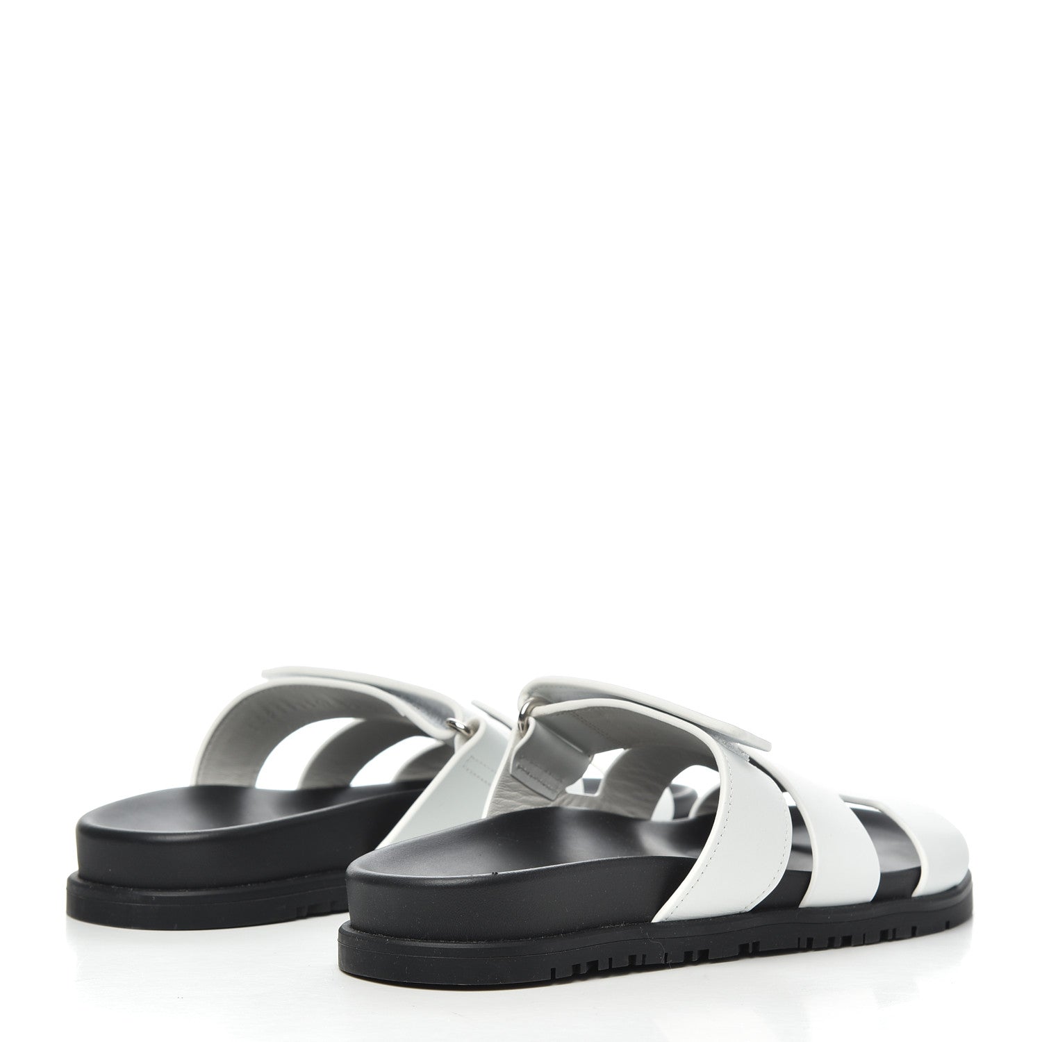 Hermes Calfskin Womens Chypre Sandals 36 White 4 of 14