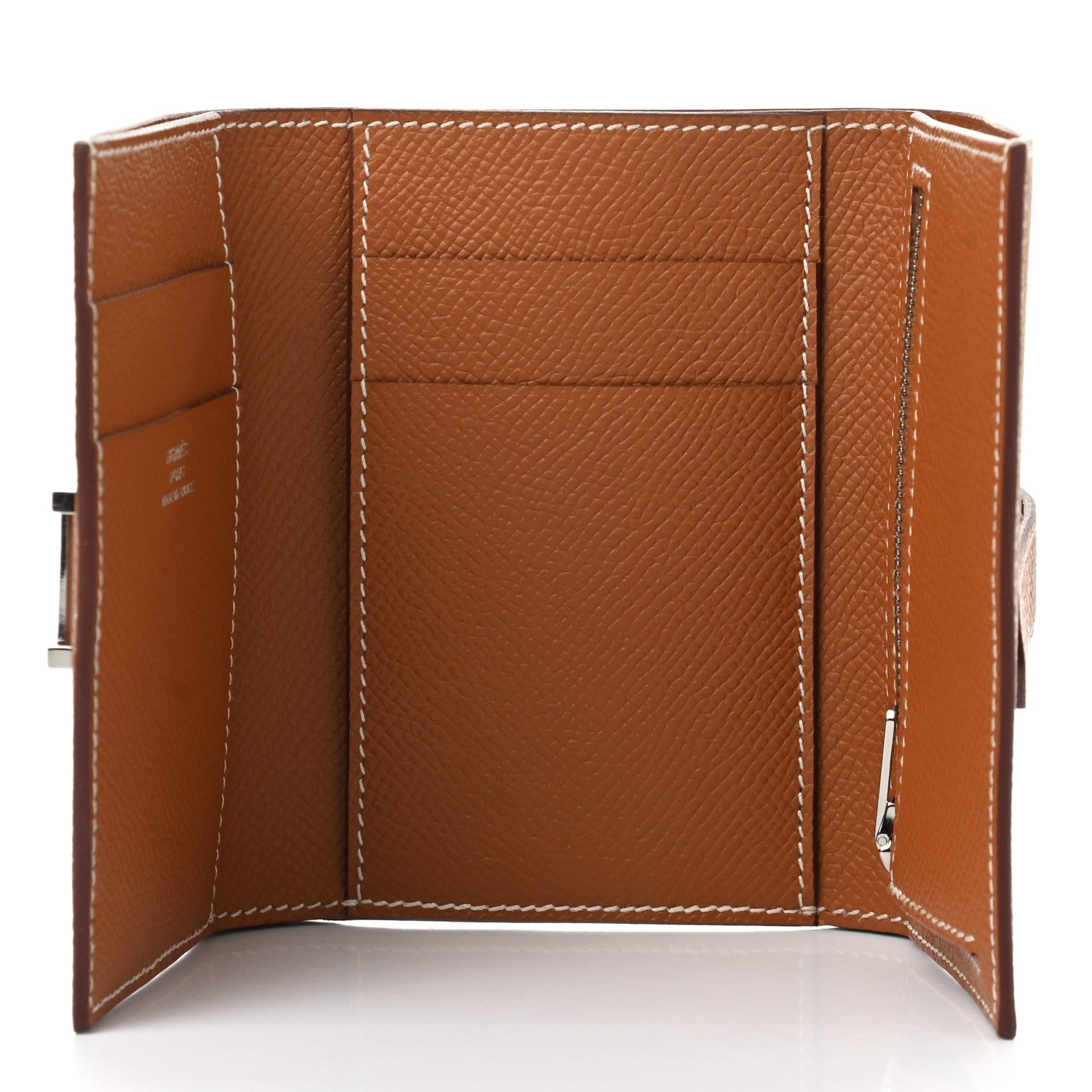 Hermes Epsom Tri-Fold Compact Bearn Wallet Gold 5 of 7