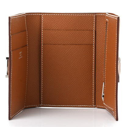 Hermes Epsom Tri-Fold Compact Bearn Wallet Gold 5 of 7