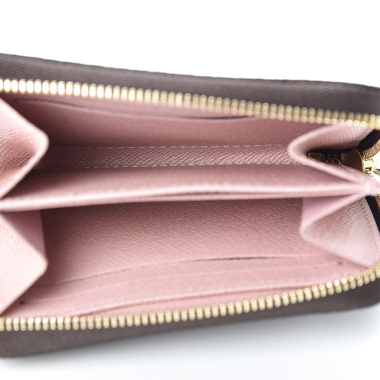 Damier Ebene Zippy Coin Purse Rose Ballerine