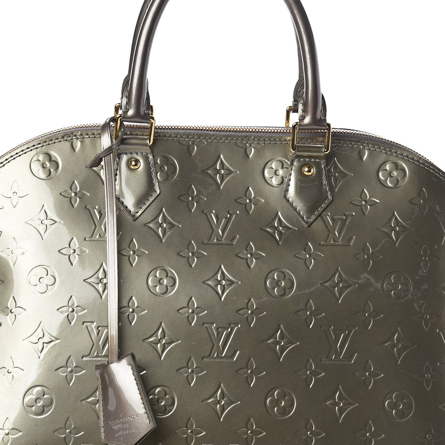 Louis Vuitton Vernis Alma MM Vert Bronze 7 of 11