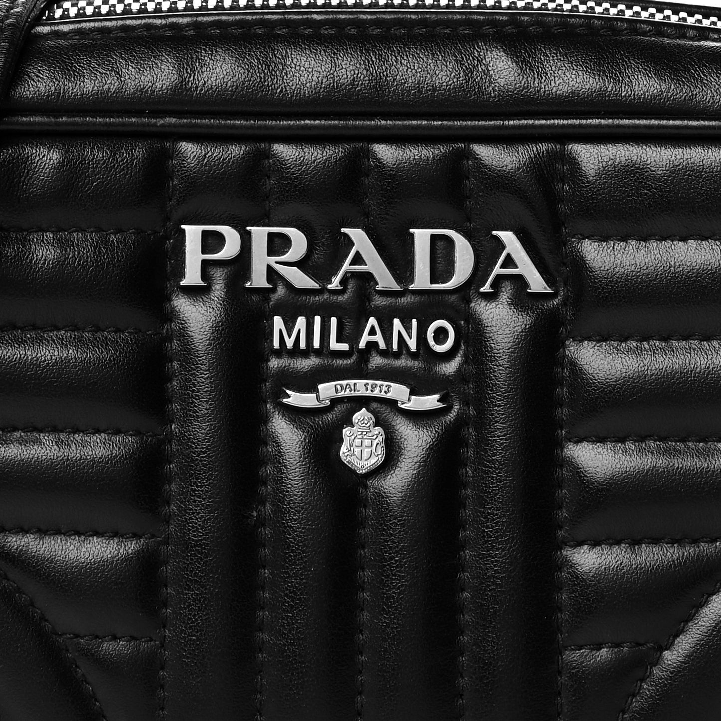 Soft Calfskin Diagramme Camera Bag Black