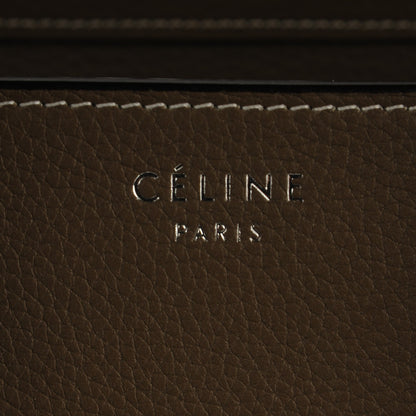 Celine Drummed Calfskin Mini Luggage Souris 6 of 8