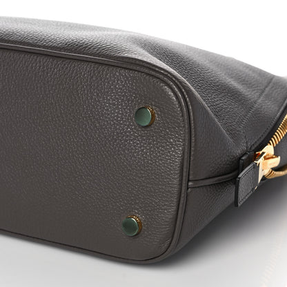 Tom Ford Pebbled Calfskin Medium Jennifer Zip Tote Graphite 9 of 9