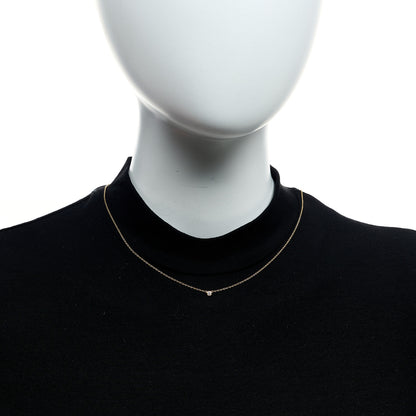 Tiffany 18K Yellow Gold Diamond .05ct Elsa Peretti Diamonds by the Yard Pendant Necklace 2 of 6
