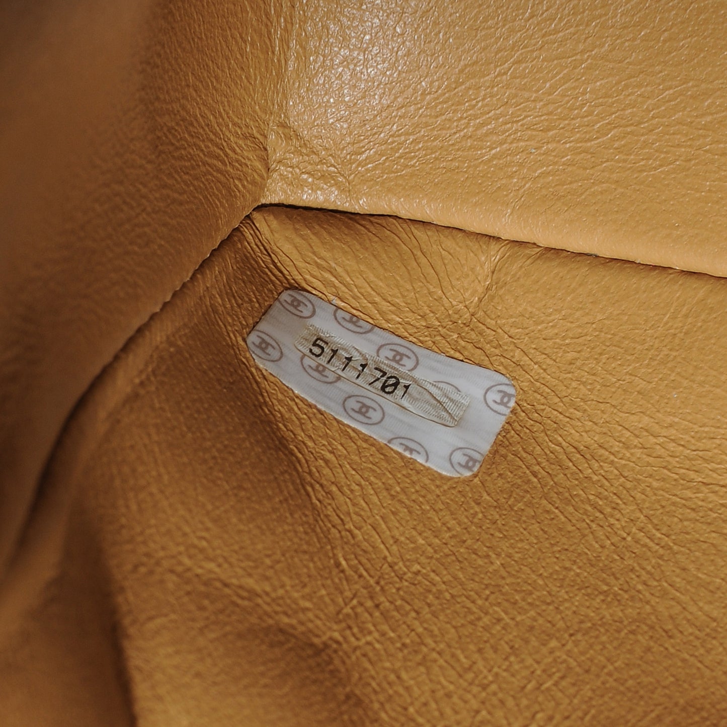 Lambskin Tortoise Chain Small Flap Beige