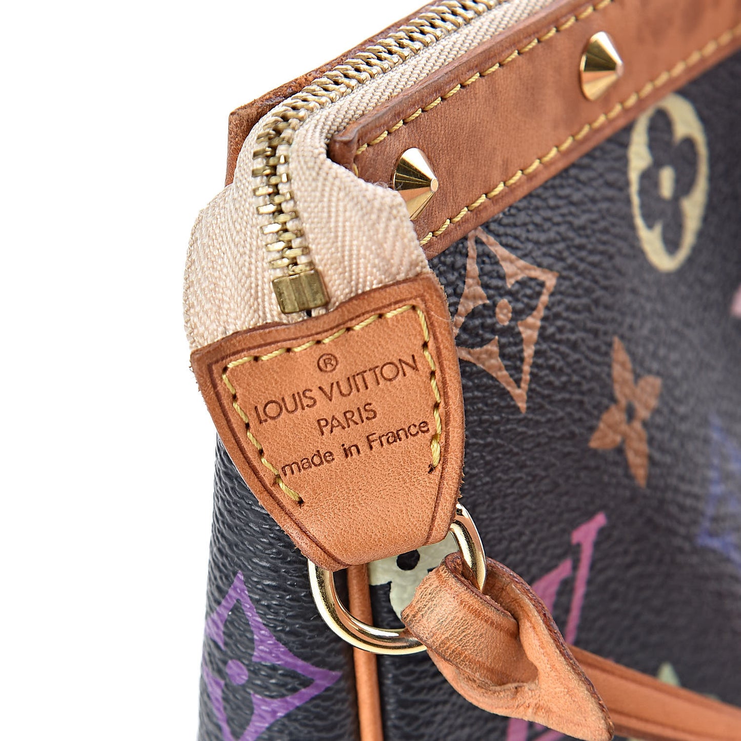 Monogram Multicolor Pochette Accessories Black