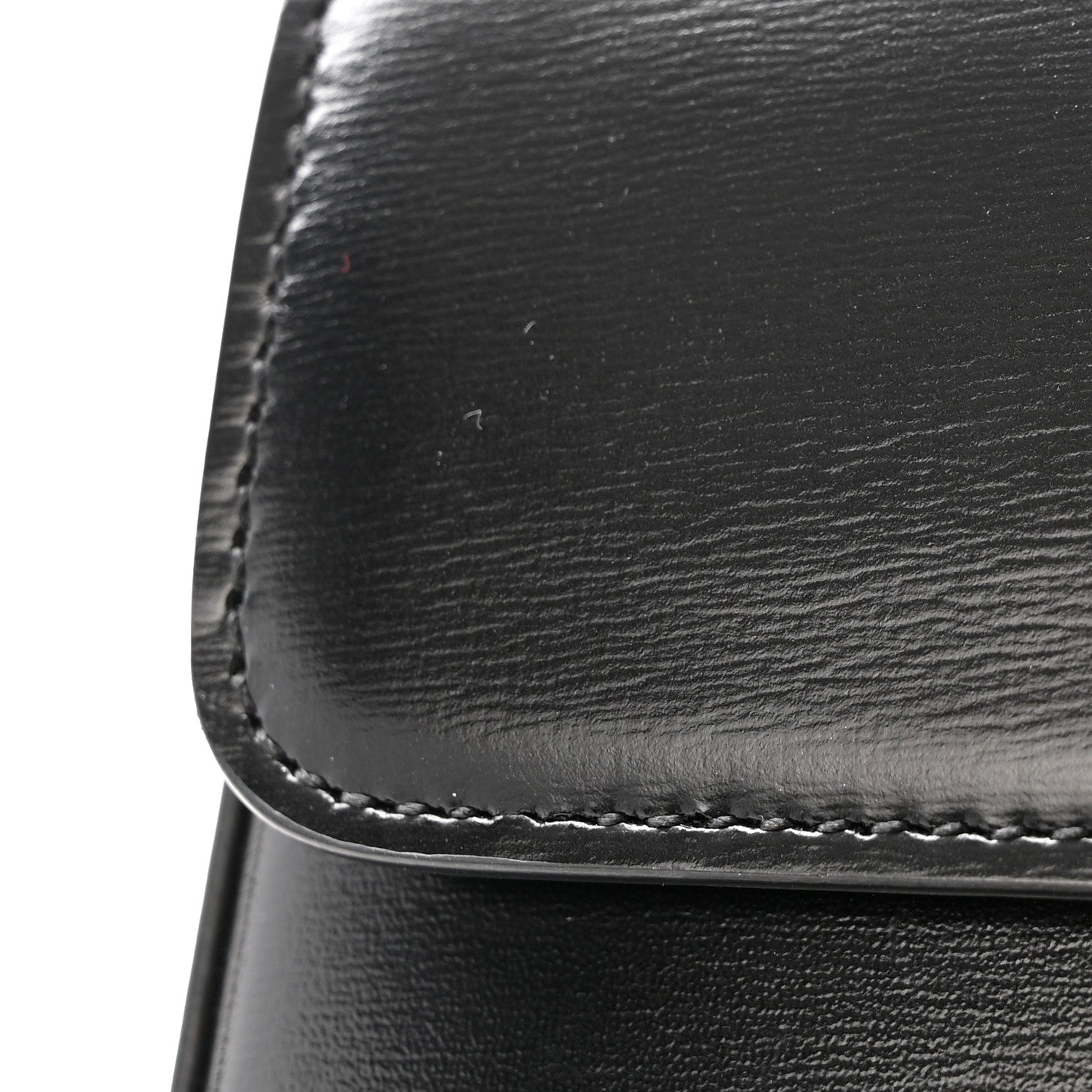 Celine Shiny Calfskin Triomphe Chain Bag Black 11 of 12