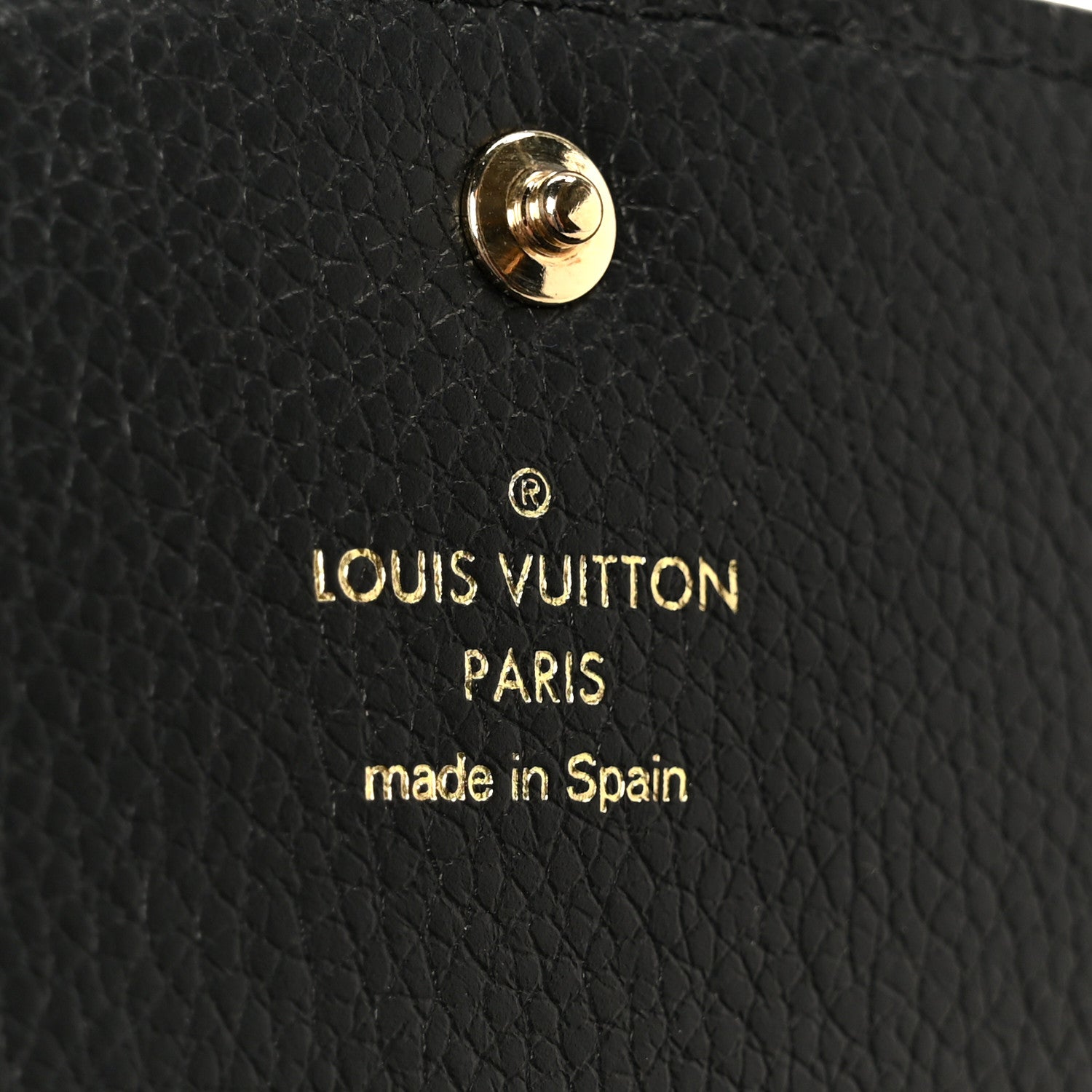 Louis Vuitton Empreinte Monogram Giant Emilie Wallet Black Beige 6 of 8