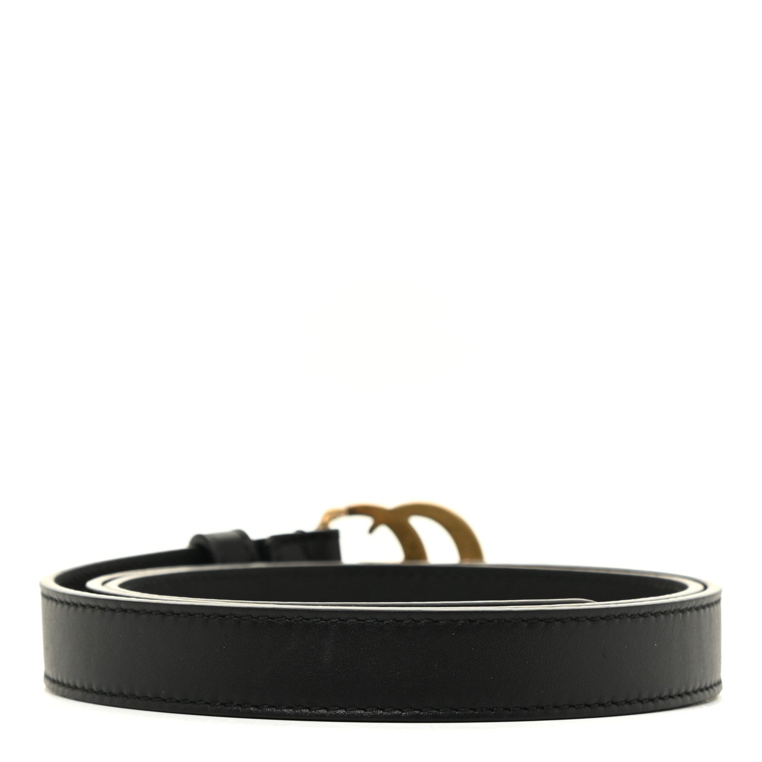 Gucci Calfskin Double G 20mm Belt 85 34 Black 2 of 7