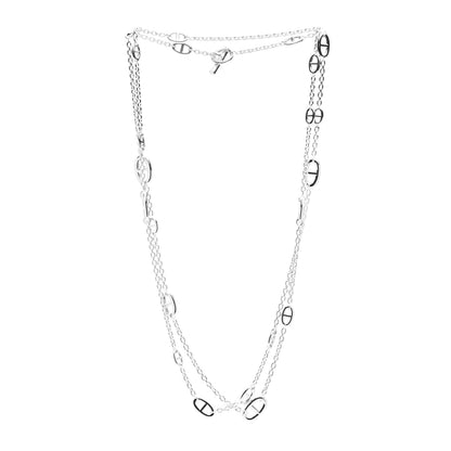 Hermes Sterling Silver Farandole Necklace 160 3 of 5