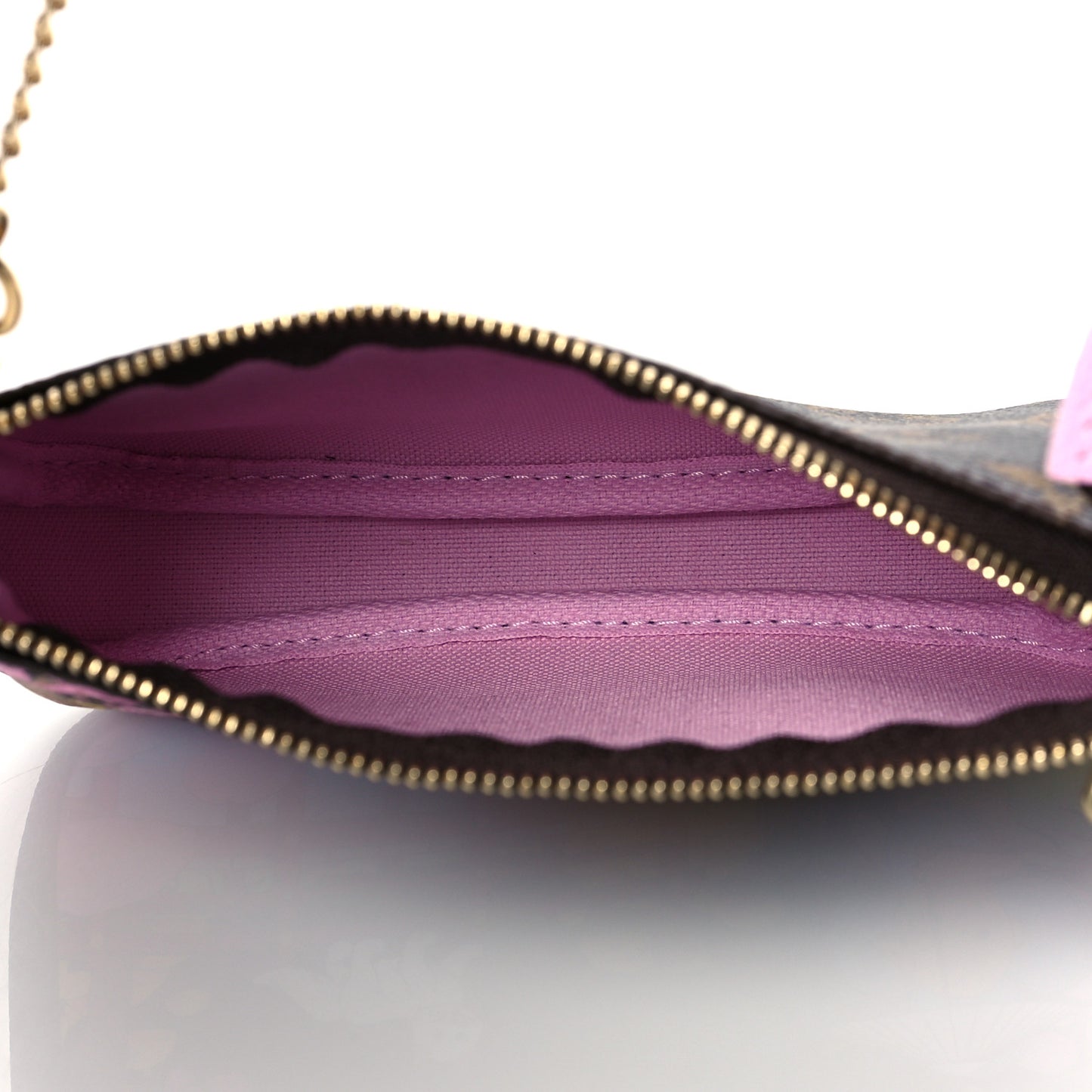 Monogram 2021 Christmas Animation Japanese Garden Mini Pochette Accessories Wisteria Pink