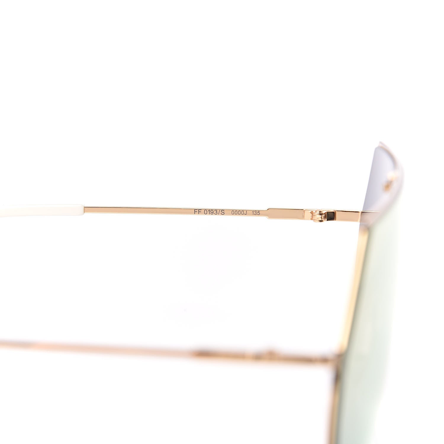 Fendi Metal Mirrored Eyeline Sunglasses FF 0193/S Matte Gold 5 of 7