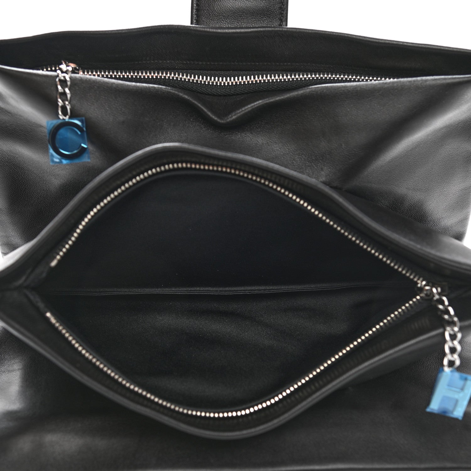 Chanel Lambskin Accordion Globe Clutch Black 5 of 10