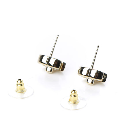 Chanel Metal CC Turnlock Earrings Gold 3 of 5