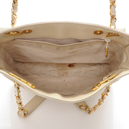 Chanel Caviar Shoulder Bag Light Beige 5 of 8