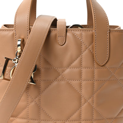Christian Dior Calfskin Macrocannage Small Toujours Vertical Tote Tan 7 of 10
