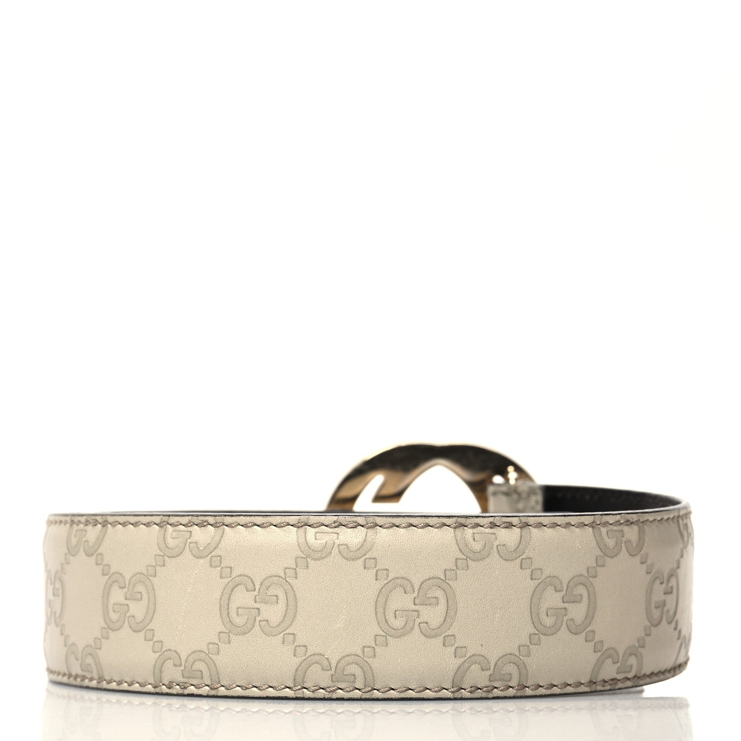 Gucci Guccissima Interlocking G 40mm Belt 85 34 Off White 2 of 6