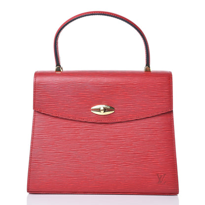 Louis Vuitton Epi Malesherbes Castillan Red 8 of 14