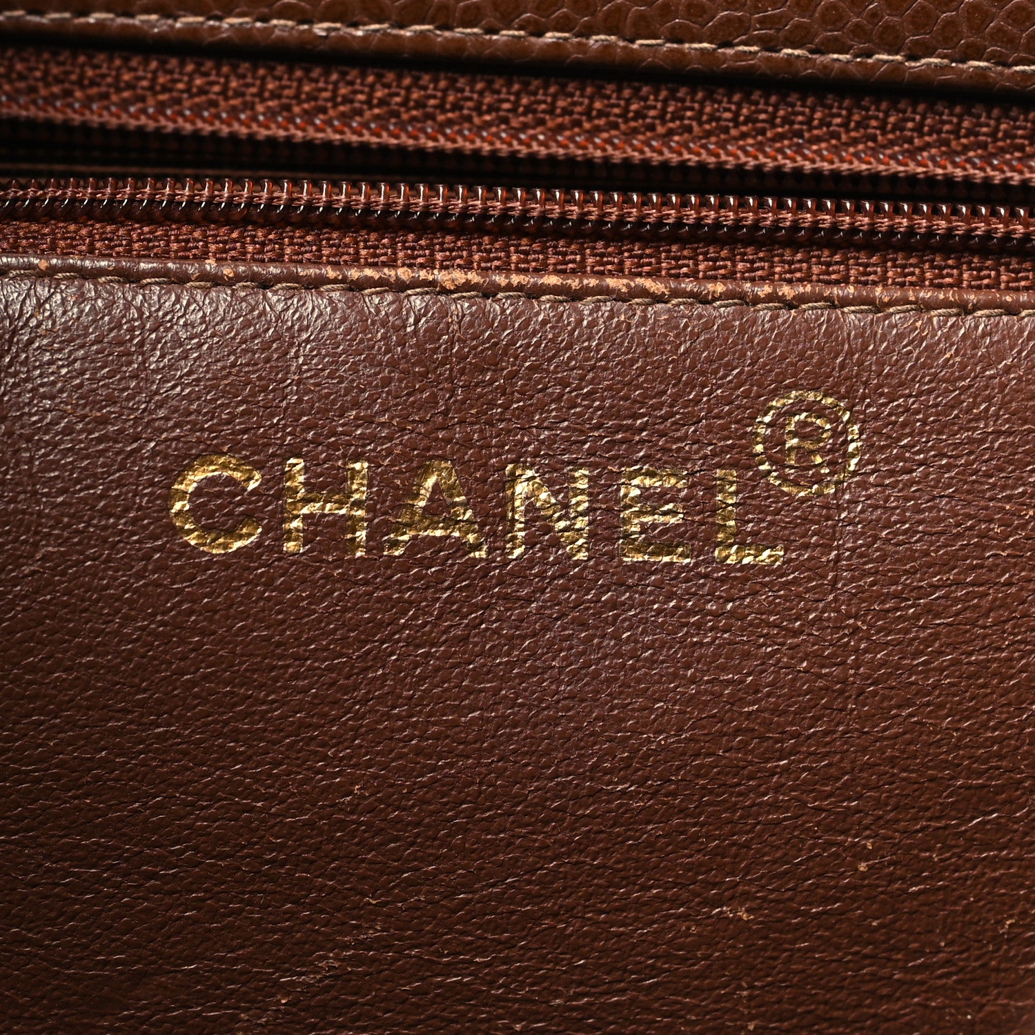 Chanel Caviar CC Tote Brown 6 of 17