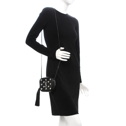 Saint Laurent Nappa Studded Monogram Heart Blogger Bag Black 2 of 9
