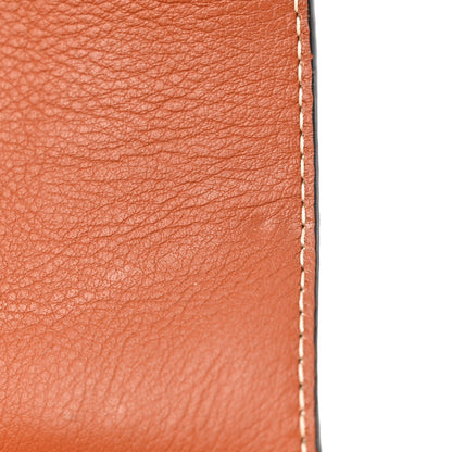 Chloe Raffia Small Grain Calfskin Medium Marcie Basket Tan 11 of 12