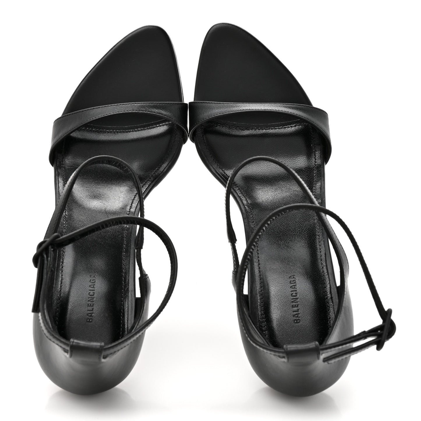 Calfskin Honey 90mm Sandal 37 Black